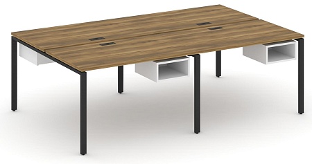 Рабочая станция двухсторонняя с подвесными тумбами на 4 места CN.DRS-122