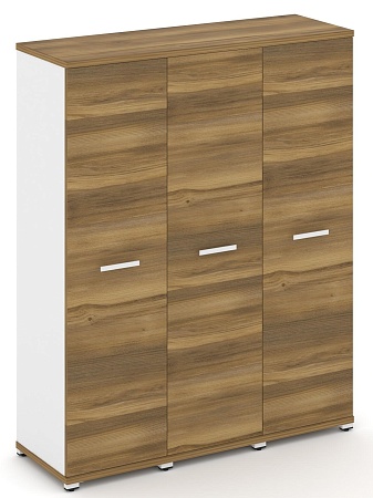 Шкаф три узкие секции, 4 ниши (3 фасада ЛДСП, 4 ниши) CN.STU-436 B/W