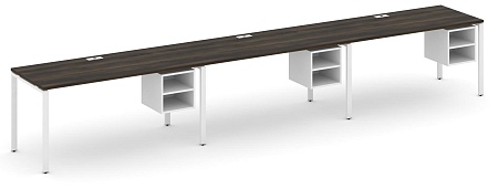 Рабочая станция односторонняя с подвесными тумбами на 3 места CN.ORS-128