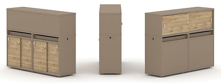 Набор №6. Тумба двойная + низкая надставка ES.NB.2N-6