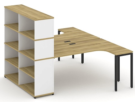 Рабочая станция с опорным стеллажом с надставкой высокой CN.DSA-208