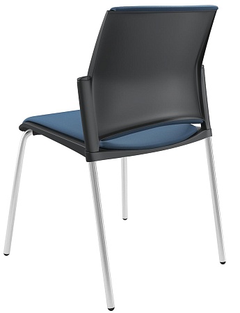 RESTART Стул, каркас Хром, Пластик Черный ЦБ-00014011