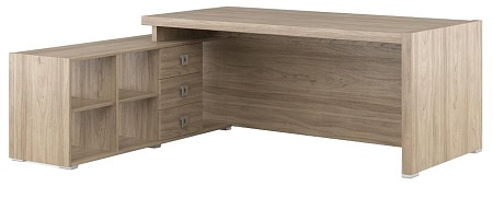 Стол письменный на опорной тумбе, левый SOL297112