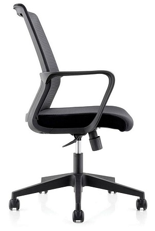 Кресло офисное Интер LB (спинка черная сетка / сидушка черная ткань) CH-180B-OA2000*АК30-61