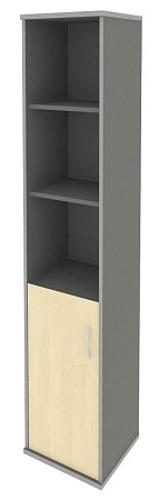 Шкаф высокий узкий левый (1 низкая дверь ЛДСП) А.СУ-1.1 (L)