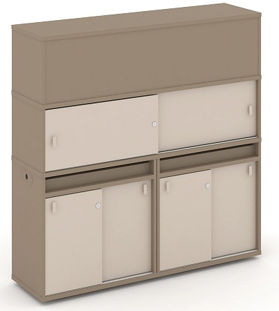 Набор №9. Тумба двойная + высокая надставка ES.NB.2V-9