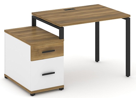 Стол письменный с одной опорной тумбой CN.SP-306 B/W