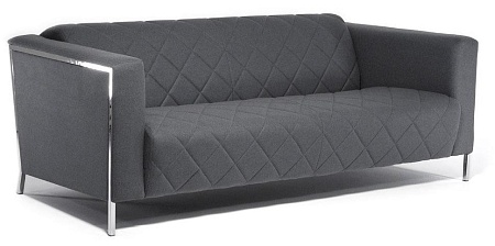 Диван 2м, войлок VISPO 2 MUSE Grigio 19  stitch 1