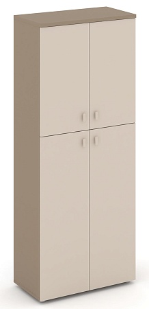 Шкаф высокий широкий (2 средних фасада ЛДСП + 2 низких фасада ЛДСП) ES.ST-1.8