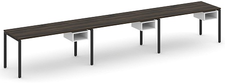 Рабочая станция односторонняя с подвесными тумбами на 3 места CN.ORS-124