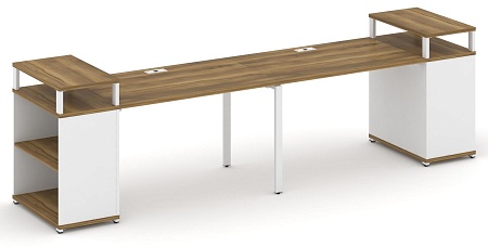 Рабочая станция с опорными стеллажами с верхними горизонтами CN.ORS-206