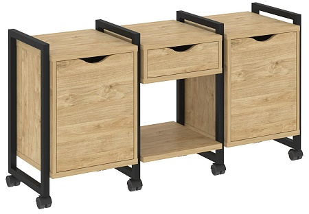 Тумба на колесных опорах наборная. Вариант №7 VR.L-TN-7.K