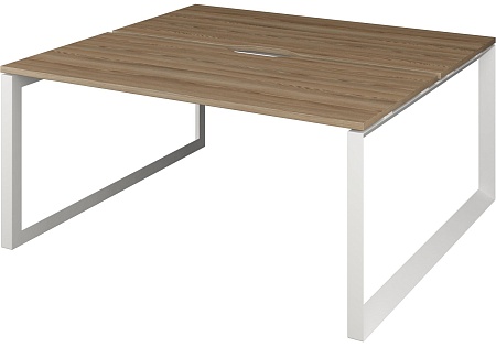 Бенч двойной на 2 рабочих места на металлокаркасе НТМП.О.Б2-140