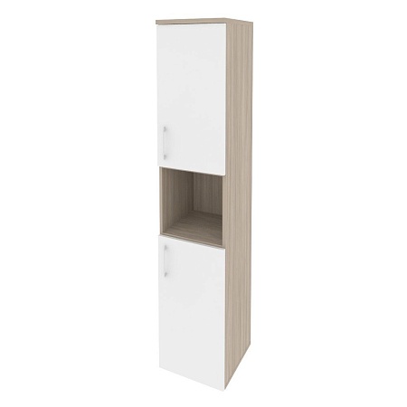 Шкаф высокий узкий правый (2 низких фасада ЛДСП) O.SU-1.5(R)