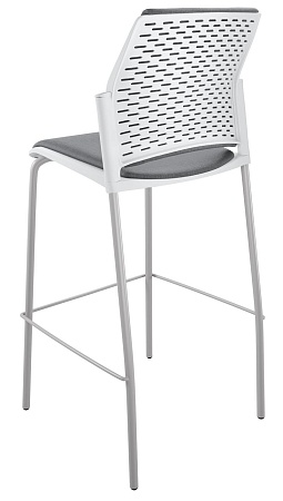 REWIND барный, каркас Серый, Пластик Белый ЦБ-00014057