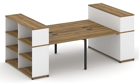 Рабочая станция с опорными стеллажами с надставкой низкой CN.DRS-253