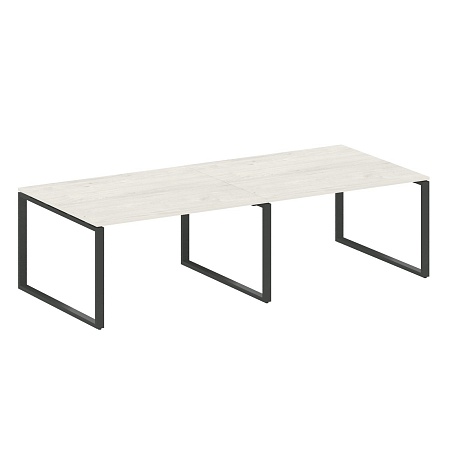 Переговорный стол (2 столешницы) на О-образном м/к БО.ПРГ-2.3