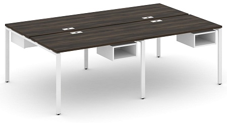 Рабочая станция двухсторонняя с подвесными тумбами на 4 места CN.DRS-122