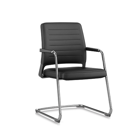 VINTAGE Кресло на полозьях ЧЕРНЫЙ/ХРОМ 56V0 0781000012 2324 3217 707324 810000