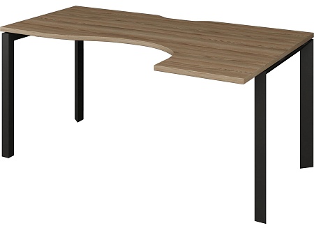 Стол эргономичный правый на металлокаркасе НТМП.П-060.ПР