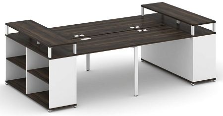 Рабочая станция с опорными стеллажами с верхними горизонтами CN.DRS-249