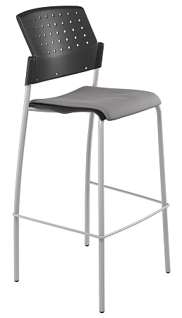 MOVIE барный, каркас Серый, Пластик Черный ЦБ-00011519