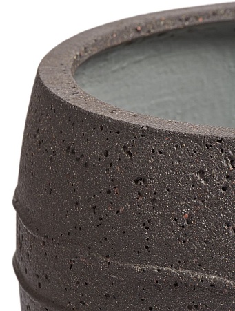 Кашпо Treez Ergo Nero Амфора Чёрный туф в-68 см, д-54