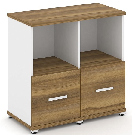 Шкаф две узкие секции, 2 ниши (2 фасада ЛДСП, 1 ниша) CN.STU-221 B/W