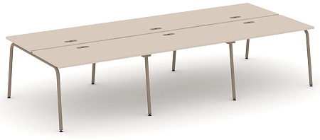 Рабочая станция на 6 мест с лючком ES.D.RS-6.2-LK