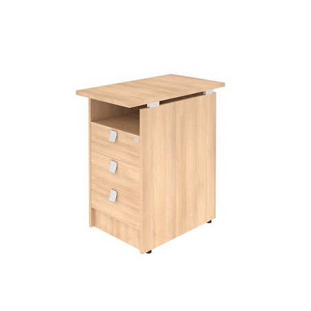 Тумба приставная (3 ящика фолдинг, с замком) Л.ТП-4.2F