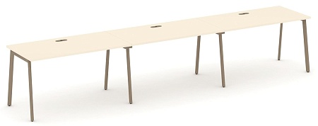 Рабочая станция на 3 места с лючком ES.RS-3.3-LP