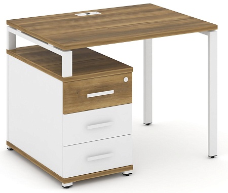 Стол письменный с одной опорной тумбой CN.SP-301 B/W