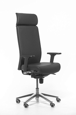 Кресло руководителя ЧЕРНЫЙ-АЛЮМ RONAN W Dakota black