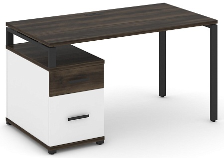 Стол письменный с одной опорной тумбой CN.SP-307 B/W