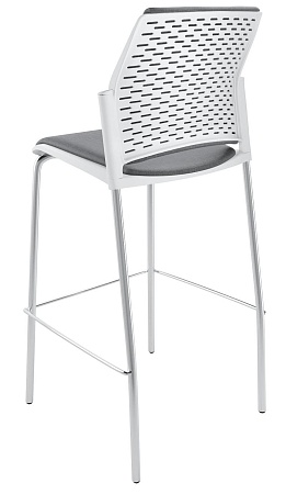 REWIND барный, каркас Хром, Пластик Белый ЦБ-00014053