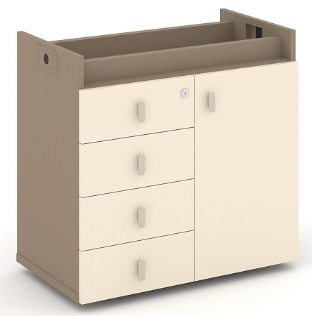 Тумба опорная - Фасад + ящики ES.TON-2