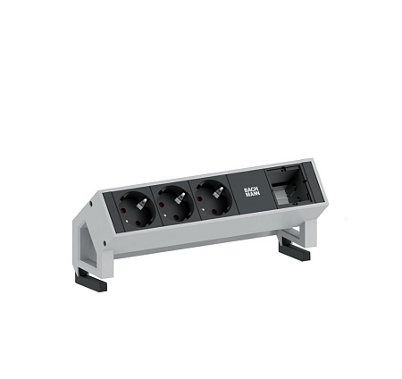 DESK II Электрический блок 3+1 СЕРЫЙ 902.400