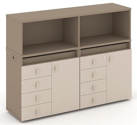 Набор №3. Тумба двойная + низкая надставка ES.NB.2N-3