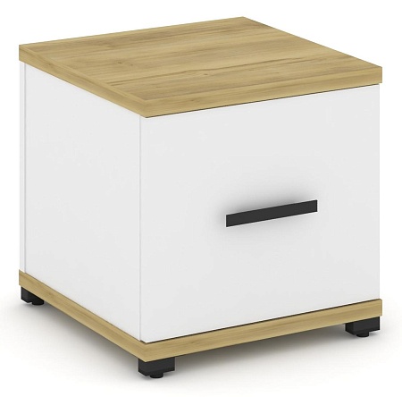 Тумба приставная 1 распашной фасад. CN.TUP-004 B/W