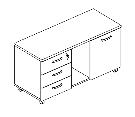 Тумба для оргтехники А4 262