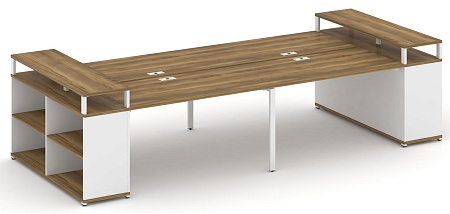 Рабочая станция с опорными стеллажами с верхними горизонтами CN.DRS-251