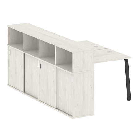 Рабочая станция на А-образном м/к с опорным шкафом-купе БА.РС-СШК-4.1