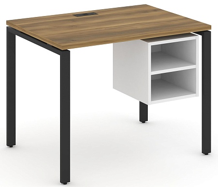 Стол рабочий с подвеснй тумбой с двумя открытыми нишами CN.SP-105