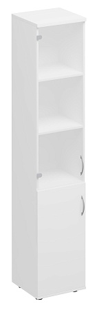 Шкаф для документов узкий со стеклом К 381