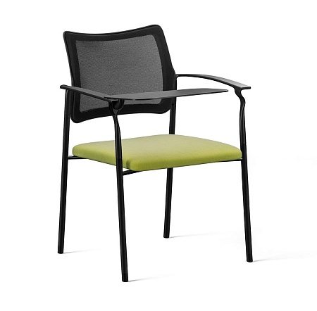 Кресло стол, ч.опор Pinko Mesh 4legs black Kiton 08 Arms+WT