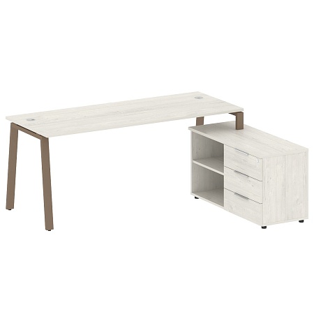 Рабочая станция на А-образном м/к с опорной тумбой правая БА.РС-СТС-2.5 Пр