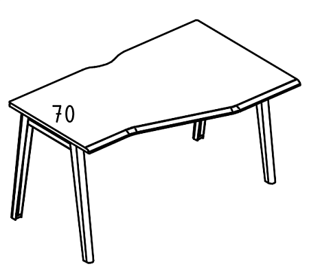 Стол эргономичный  МР Б1Б 062.02