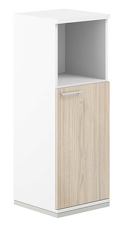 Шкаф 3 ур. 400 с нишей AG.215.WH.WH.WH.R