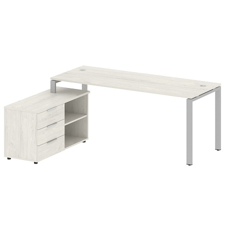 Рабочая станция с опорной тумбой левая БП.РС-СТС -2.5 Л