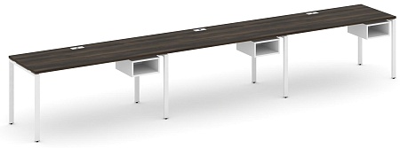 Рабочая станция односторонняя с подвесными тумбами на 3 места CN.ORS-124